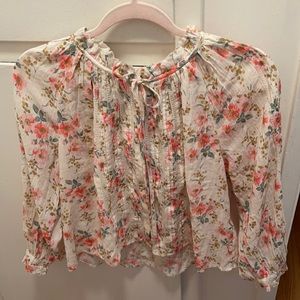 “The GREAT ”, flowered cotton blouse, size 1